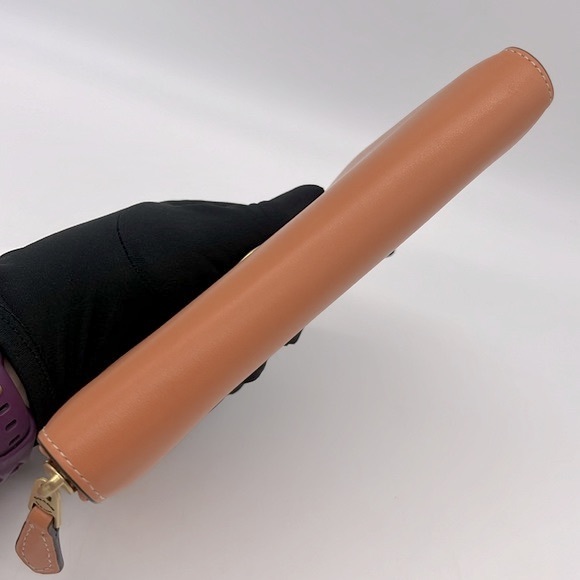 Coach Accordion Zip Wallet Brass/Faded Orange - Picture 7 of 16